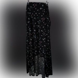 LuLaRoe Floral Asymmetrical Maxi Skirt